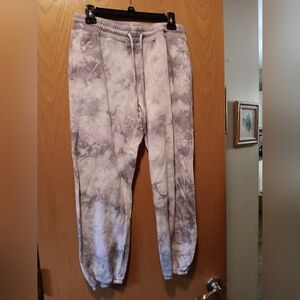 Womens Size Small, COLSIE Tie-Dye Gray Jogger Pants